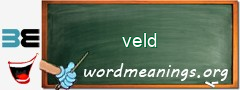 WordMeaning blackboard for veld